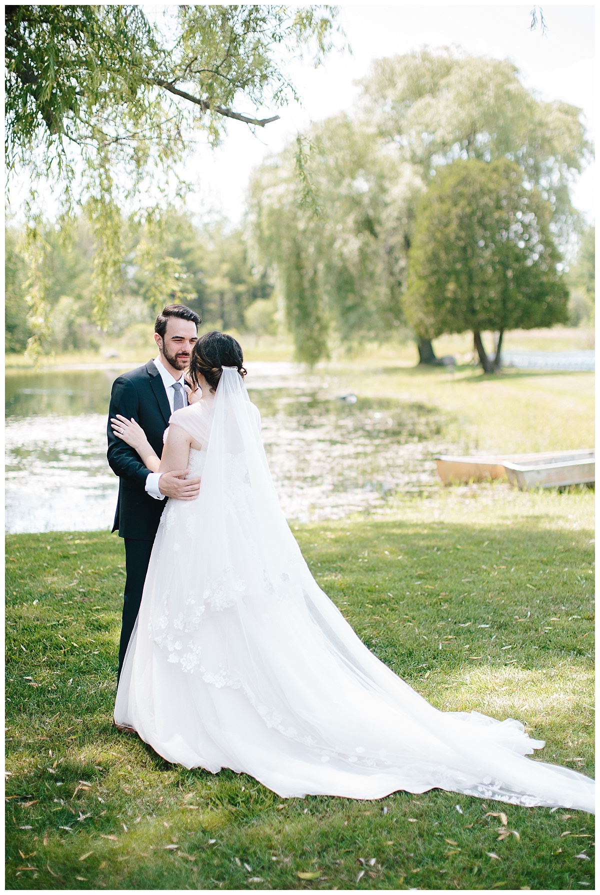 waupaca, wedding, willow pond, first look