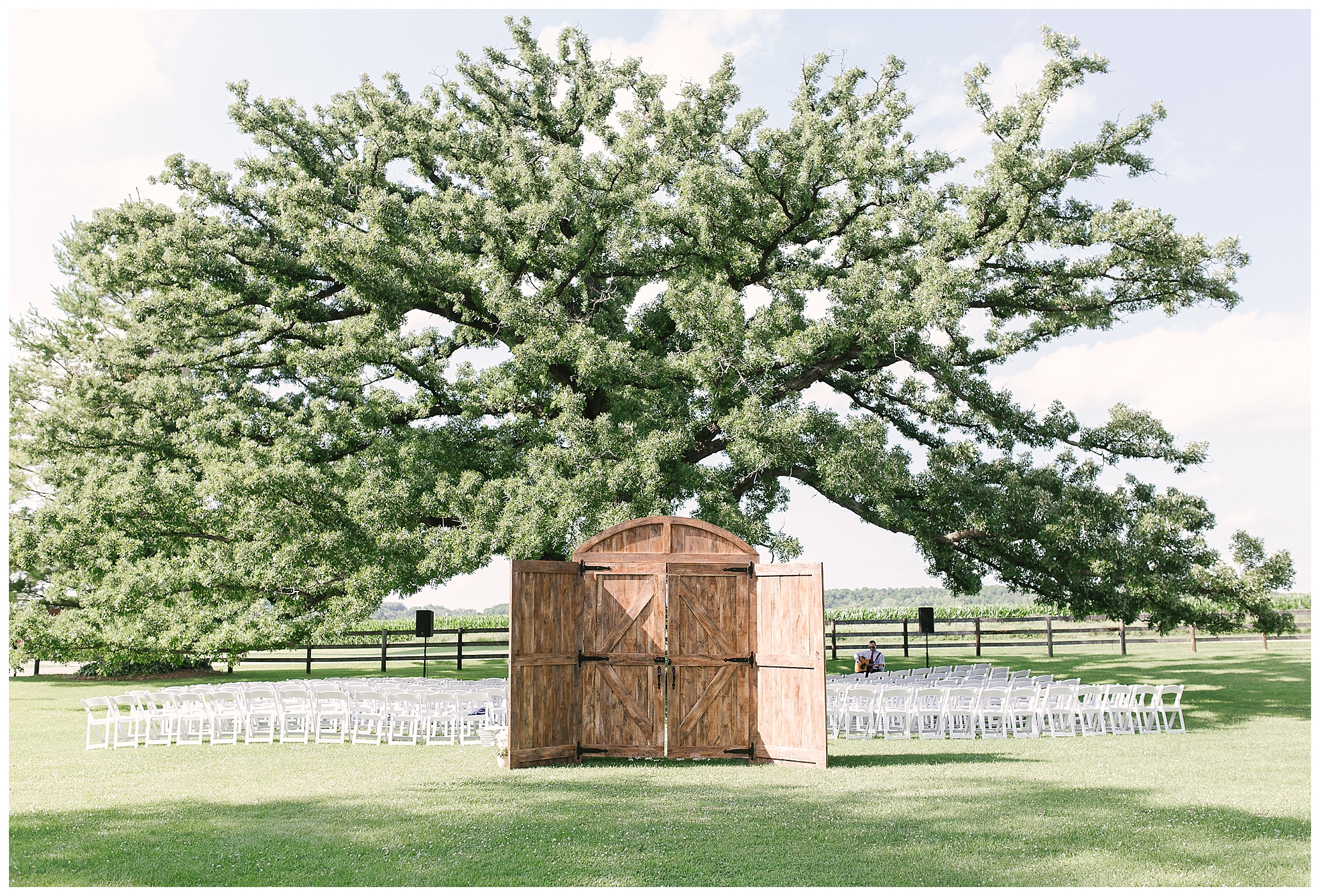 ceremony, tree, wooden doors