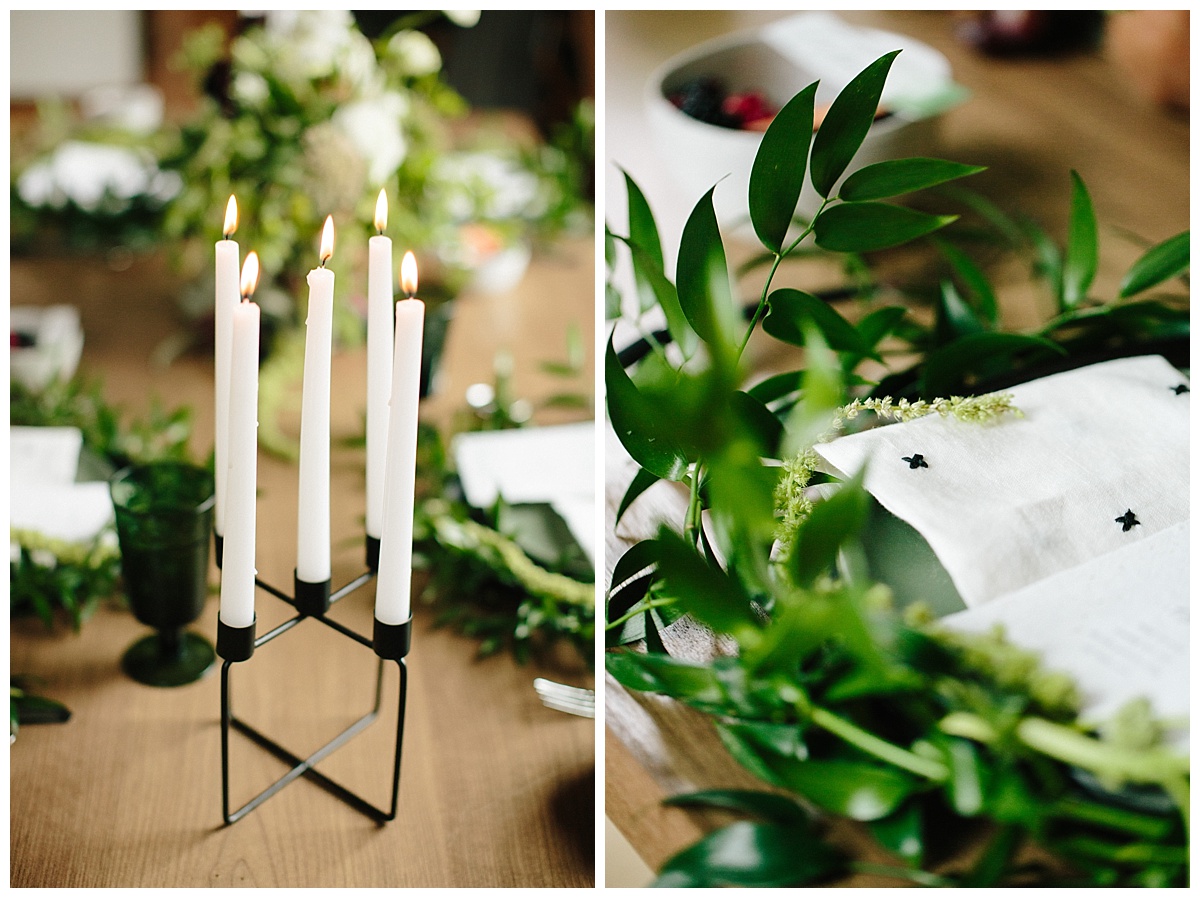 tablescape, greenery, magnolia, styled shoot, hearth and hand