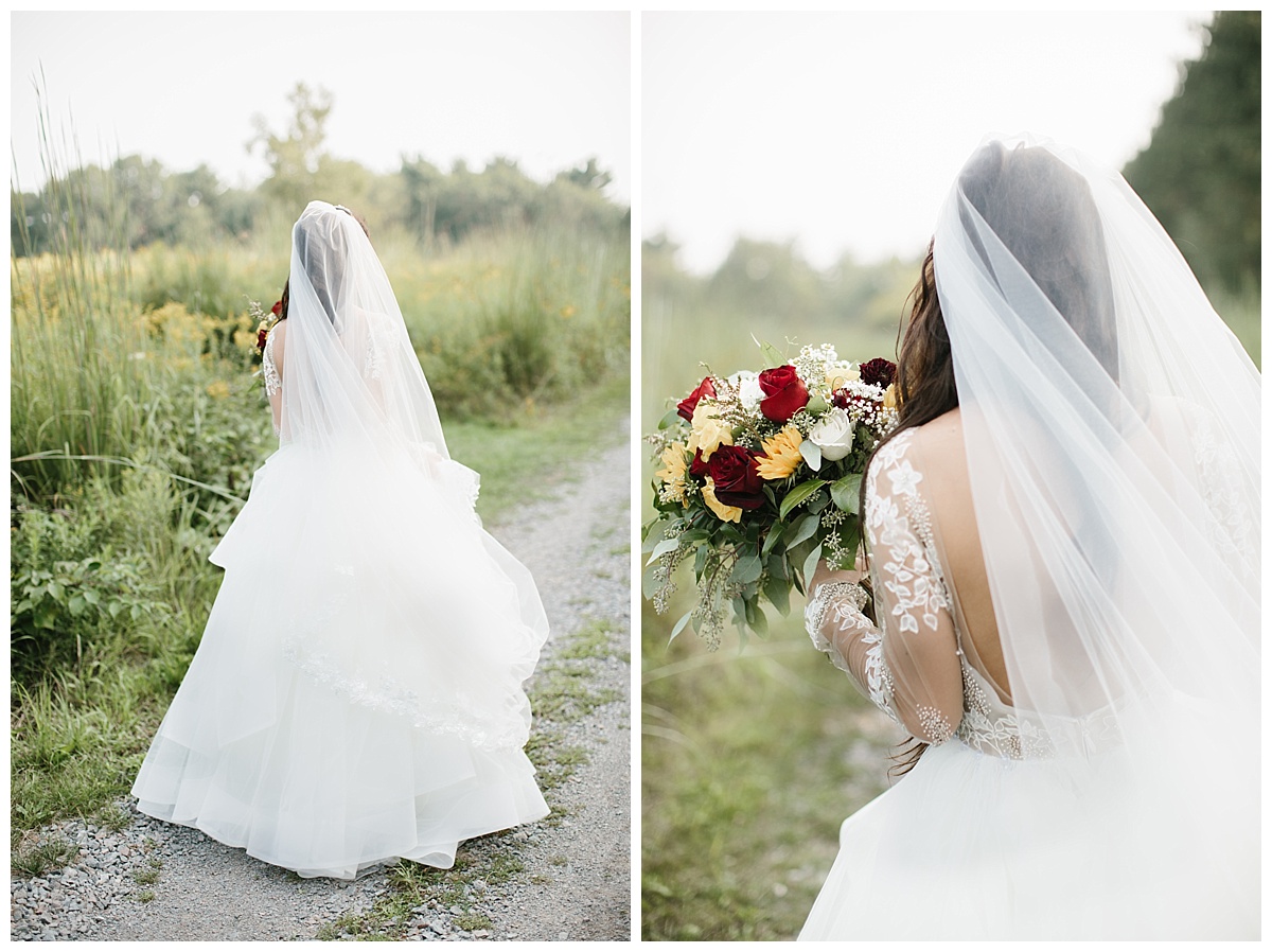 bride, hayley paige, ballgown, veil, romantic, greenery, floral, wausau, greenwood hills country club, central wisconsin wedding photographer, madison wedding photographer, midwest wedding photographer