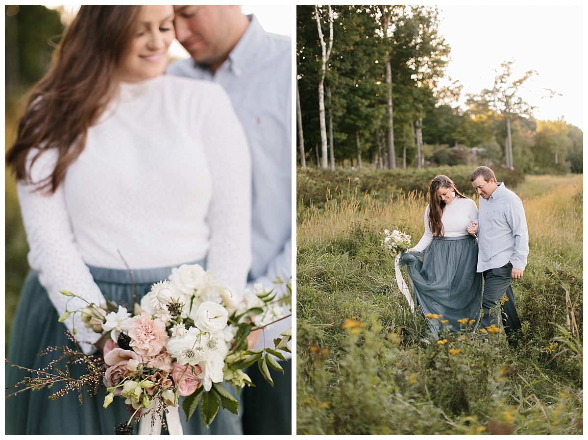 rib mountain, dog, fall, anniversary, romantic, floral, tulle, elopment, midwest, wisconsin, wausau, stevens point